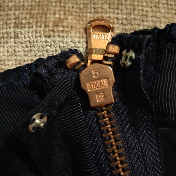 J.Crew Metallic Tweed Blue Rose Gold Zip Mini Skirt, Sz 00 - Picture 3 of 12